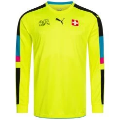 Schweiz PUMA Herren Langarm Torwarttrikot 748702-05