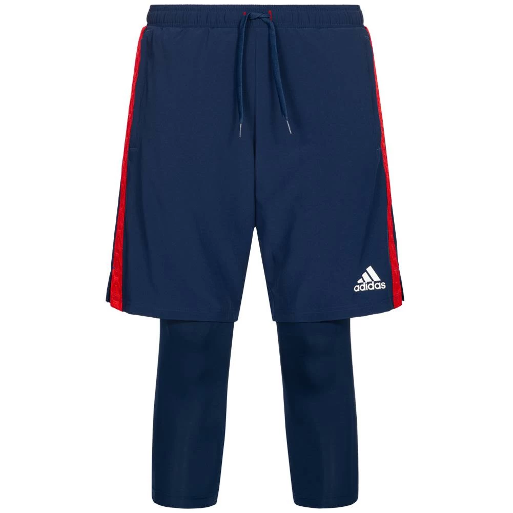 Adidas Tango Herren 2 In 1 Trainings Kompressionsshorts FP7897