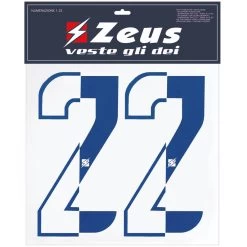 Zeus Nummern-Set 1-22 Zum Aufbügeln 25cm Senior Halb Royal