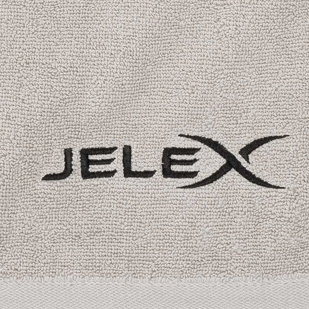 JELEX 100FIT Fitness Handtuch Mit Zip-Tasche Grau – Bild 5