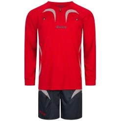 Zeus Herren Schiedsrichter Set Trikot Mit Shorts Rot