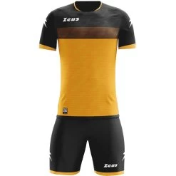 Zeus Icon Teamwear Set Trikot Mit Shorts Bernstein Schwarz
