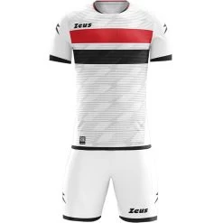 Zeus Icon Teamwear Set Trikot Mit Shorts Weiß Schwarz