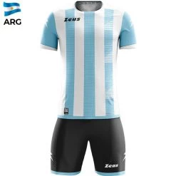 Zeus Mundial Teamwear Set Trikot Mit Shorts Weiß Sky