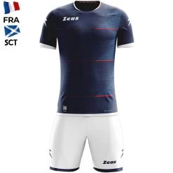 Zeus Mundial Teamwear Set Trikot Mit Shorts Navy Weiß