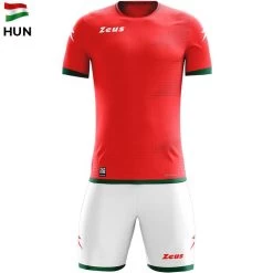 Zeus Mundial Teamwear Set Trikot Mit Shorts Rot Weiß