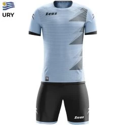Zeus Mundial Teamwear Set Trikot Mit Shorts Sky Schwarz