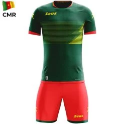 Zeus Mundial Teamwear Set Trikot Mit Shorts Grün Rot