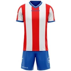 Givova Fußball Set Trikot Mit Shorts Kit Catalano Rot/weiß