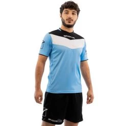 Givova Kit Campo Set Trikot + Shorts Hellblau/schwarz