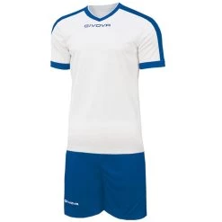 Givova Kit Revolution Fußball Trikot Mit Shorts Weiß Blau