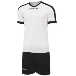 Givova Kit Revolution Fußball Trikot Mit Shorts Schwarz Weiß