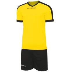 Givova Kit Revolution Fußball Trikot Mit Shorts Gelb Schwarz