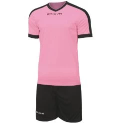 Givova Kit Revolution Fußball Trikot Mit Shorts Rosa Schwarz