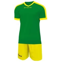 Givova Kit Revolution Fußball Trikot Mit Shorts Grün Gelb