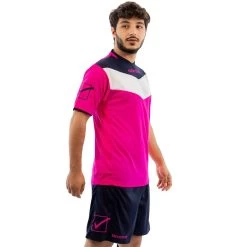 Givova Kit Campo Set Trikot + Shorts Neonpink/navy