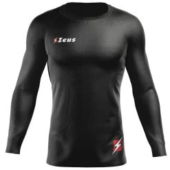 Zeus Fisiko Baselayer Langarm Funktionsshirt Schwarz