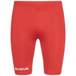 Givova Bermuda Skin Compression Tights Radlerhose Rot