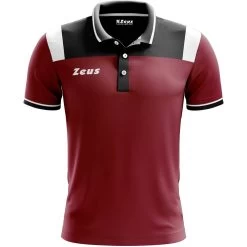 Zeus Vesuvio Herren Polo-Shirt Dunkelrot